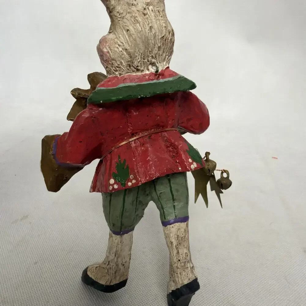 House of Hatten White Rabbit Reach for the Stars Large Christmas Ornament